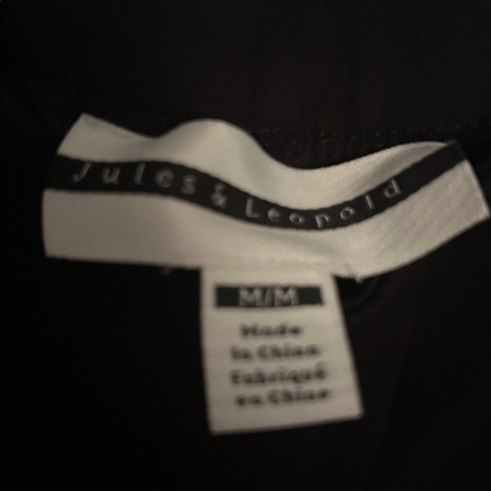 Jules & Leopold black cropped pants, size medium, great condition - Picture 2 of 2